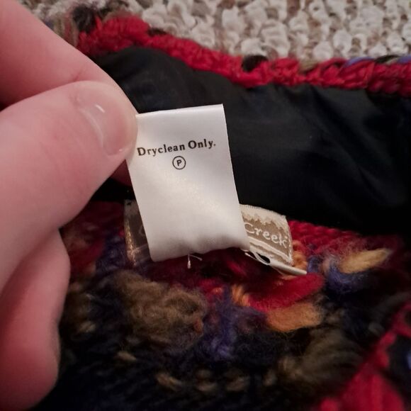 COLDWATER CREEK Heavy Wool Southwest Knit Cardigan Sweater Woman Size Medium - Picture 7 of 12